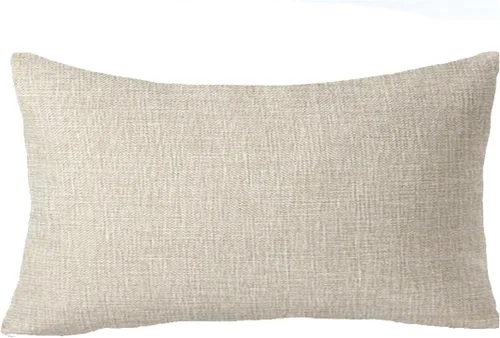 Vista 2 de Fundas de almohada decorativas con copos de nieve de Feliz Navidad, algodón y lino, funda de cojín, 12 x 20 pulgadas