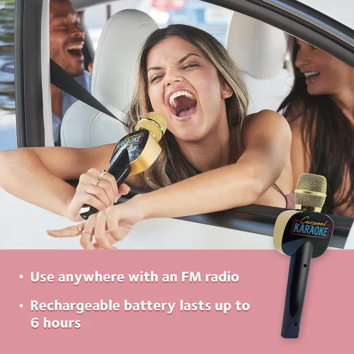 Vista 5 de Máquina de Karaoke en Auto para Niños y Adultos, Micrófono de Karaoke en Auto 2.0 - Micrófono de Karaoke Inalámbrico y Bluetooth con Efectos
