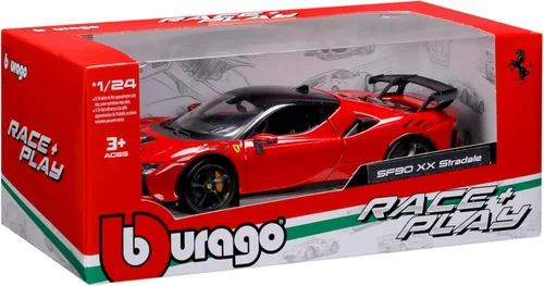 Vista 7 de Bburago 1:24 Ferrari R&P SF90 XX Stradale