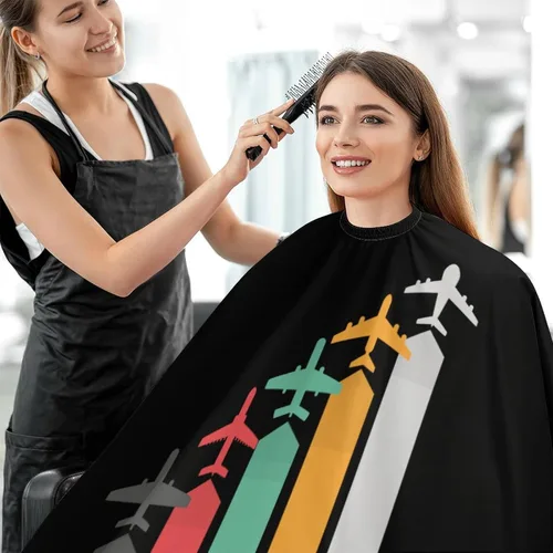 Vista 5 de Capa de peluquería de avión, para adultos, para peluquería, peluquería, peluquería en casa, peluquería
