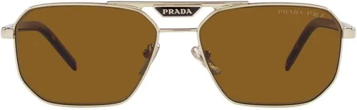 Vista 2 de Prada PR 58YS - Lentes de sol para hombre color oro pálidomarrón 5715145