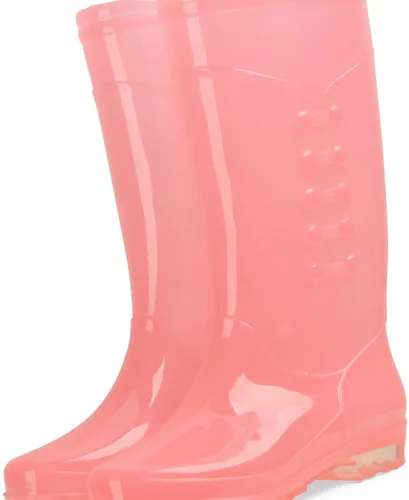 Vista 6 de plplaaoo Botas de lluvia altas, botas de lluvia para mujer, botas de lluvia impermeables, zapatos, botas de lluvia altas para mujer con algodón