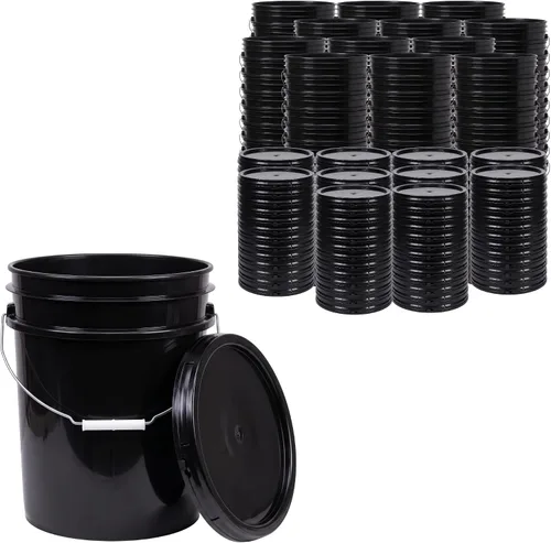 Vista 8 de ePackageSupply Cubo de 5 Galones con Tapa Hermética Fabricado en EE. UU. Grado Alimenticio Plástico Premium HPDE Resistente Cubo Multiusos