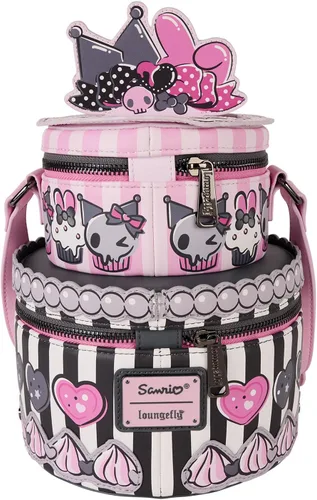 Vista 3 de Loungefly Sanrio My Melody and Kuromi - Bolso bandolera