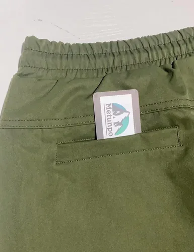 Vista 7 de Metunpo Pantalones de jogging para hombre, pantalones deportivos de senderismo, pantalones deportivos casuales con cordón para fitness