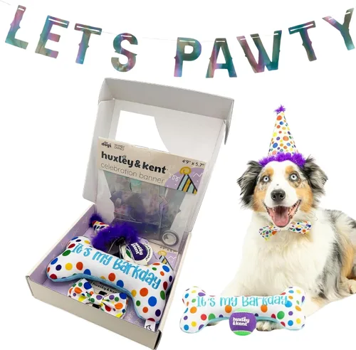 Vista 13 de Huxley & Kent Divertido juguete para perros con chirriante – Juguetes chirriantes de felpa para perros pequeños, medianos y grandes – Animal