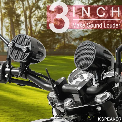 Vista 2 de Altavoces Bluetooth para Motocicleta - Impermeables, Altavoces RZR de 200W para ATV, UTV, Carrito de Golf y Moto de Agua