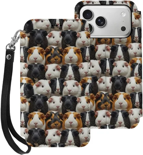 Vista 22 de SWEET TANG Compatible with iPhone 17 Pro Wallet Case Women PU Leather Shockproof Protective Folio Flip Cover (Chicken Chickens)