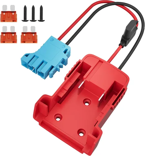 Vista 6 de RVBOATPAT Adaptador de batería de 18 V para convertidor de corriente con conector de arnés de cable de 12 AWG compatible con ruedas eléctricas de 12