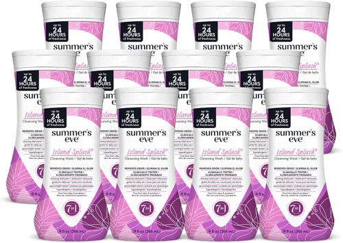 Vista 8 de Summer's Eve Delicate Blossom - Jabón corporal femenino diario para todo el cuerpo, pH balanceado para mujeres, elimina el olor vaginal y refresca