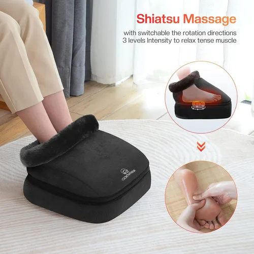 Vista 4 de COMFIER Shiatsu - Masajeador de pies con calor, masajeador de pies y espalda 2 en 1, máquina masajeador de pies para fascitis plantar, neuropatía