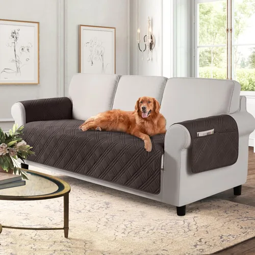 Vista 56 de TAOCOCO Fundas impermeables para silla para mascotas y perros con respaldo antideslizante, fundas para asiento de silla con bolsillo lateral