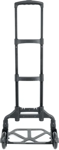 Vista 4 de Rockville GigMate - Carrito de mano de aluminio para DJ/músico de 154 libras, se pliega en plano, ruedas de goma grandes, cuerda elástica incluida