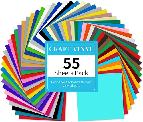 Vista 10 de Lya Vinyl Paquete de 14 vinilos permanentes brillantes, láminas de vinilo autoadhesivas para máquina de corte, hojas permanentes para exteriores 14