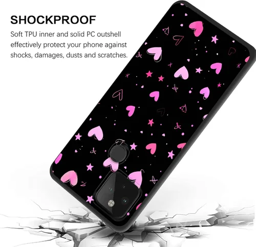 Vista 444 de Funda delgada para Google Pixel 4 XL, funda delgada de silicona de TPU suave a prueba de golpes para Google Pixel 4 XL, astronauta Galaxy