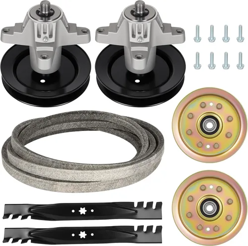 Vista 9 de Aeagle Conjunto de husillo de cubierta de 42 pulgadas 618-0624 618-04456 618-0659 apto para Troy Bilt Super Bronco Pony 42 pulgadas Cub Cadet LT1042