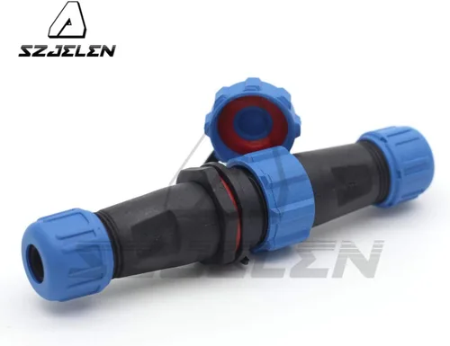 Vista 3 de SP13 2pin/3pin/4pin/5pin/6pin/7pin/9pin conector de cable de aviación, enchufe impermeable IP67, conector de equipo de luz LED