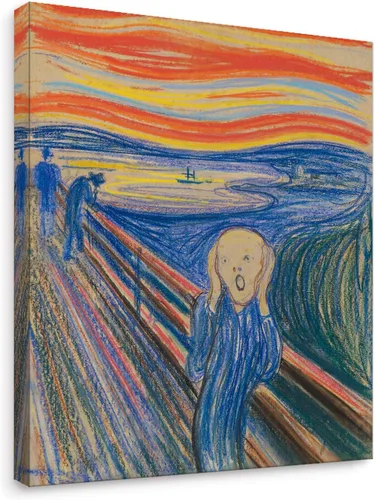 Vista 13 de Niwo ART - Montañas y mar, serie de pinturas más famosas del mundo, lienzo de pared para decoración del hogar, envoltura de galería, estirado