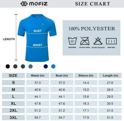 Vista 7 de MoFiz Camisas de protección solar UPF 50+ UV para hombre, camiseta de natación de manga corta, camiseta de pesca para hombre, playa al aire libre