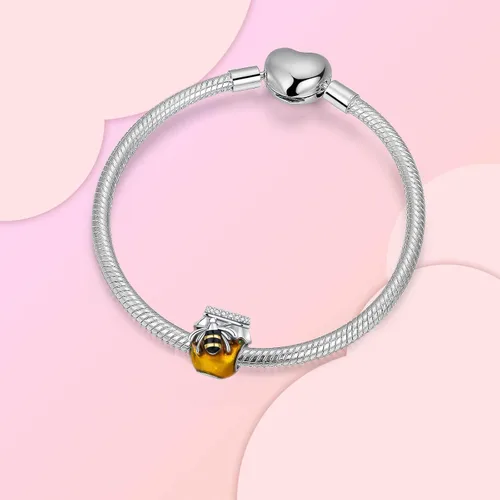 Vista 16 de Abalorios de plata de ley 925 con letras de la A ~ Z, para pulseras, collares, Día de San Valentín, Día de la Madre, joyería regalos para mujeres
