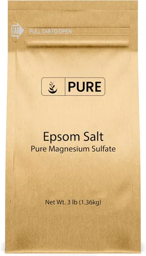Vista 16 de Pure Original Ingredients Sal de Epsom Sulfato de magnesio puro, solución de remojo (4 onzas)
