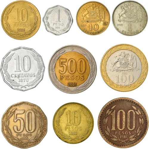 Vista 19 de Argentina 10 Monedas Mixtas de Novedad Cabeza de la Libertad Sol de Mayo Token Mundial Monedas de Fantasía