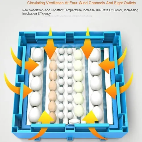 Vista 2 de Eggs Automatic Egg Incubator,Egg Incubator with Automatic Egg Turning, Humidity Control, Temperature Control, Incubators for Hatching Chicken, Duck