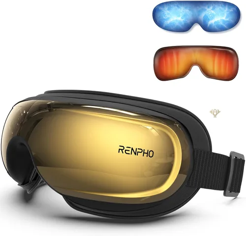 Vista 12 de RENPHO - Masajeador de ojos con control de voz de calor y enfriamiento, regalos de cumpleaños para mujeres y hombres, HSA elegible para FSA, máscara