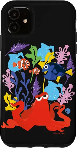 Vista 8 de Funda para iPhone 16 Disney PIXAR Finding Dory Nemo, Marlin y Hank