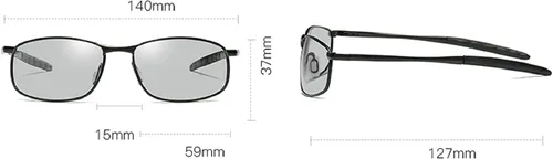 Vista 3 de Gafas de lectura fotocrómicas de transición para hombres y mujeres, gafas de sol cuadradas de decoloración para presbicia para deportes al aire libre