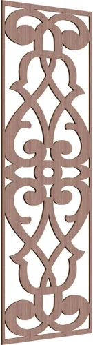 Vista 66 de 9 3/8"W x 24 3/8"H x 1/4"T Bellaire Decorativos Paneles de pared de madera calado, abedul