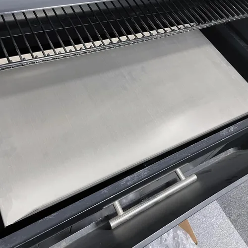 Vista 8 de Kit de bandeja de goteo, deflector de calor y forros de bandeja de grasa para parrillas de pellets Traeger Pro 22 Series, reemplazo de bandeja
