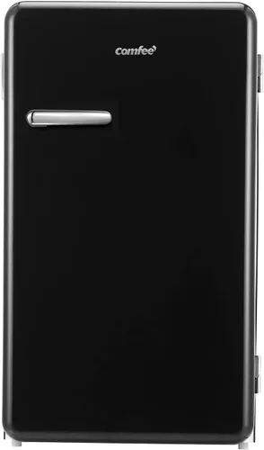 Vista 8 de Comfee - Refrigerador retro de la serie Solo de 1.6 pies cúbicos, aspecto elegante, interior HIPS, ahorro de energía, patas ajustables, esfera