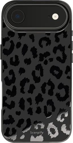 Vista 40 de SCORPIFY - Funda para iPhone 17 Pro Max Leopardo negro transparente LP-Negro Transparente Leopardo