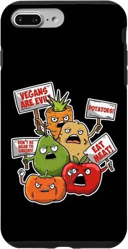 Vista 12 de iPhone 16 Veggie Protest Funny Sayings Vegetable Puns Vegan Jokes Gift Case