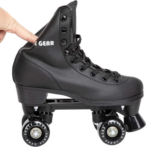 Vista 7 de C SEVEN C7skates - Patines cuádruples de diseño retro para jóvenes y adultos Negro suave