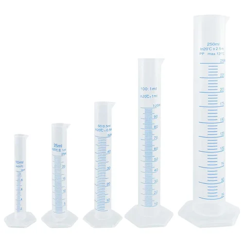 Vista 16 de Geesatis Cilindro graduado plástico de 0.8 fl oz (10) y 0.1 fl oz (20) cuentagotas de plástico