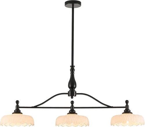 Vista 10 de HDDFL Candelabro de cristal colgante de techo 2 luces lámpara colgante para dormitorio sala de estar Mater sala pasillo