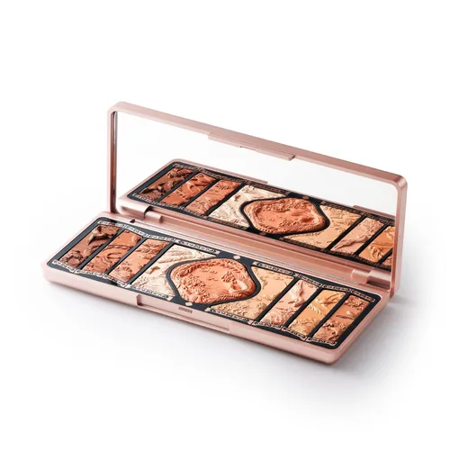 Vista 4 de FLORASIS Paleta de maquillaje con grabado floral Phoenix (01 Oro Marrón)