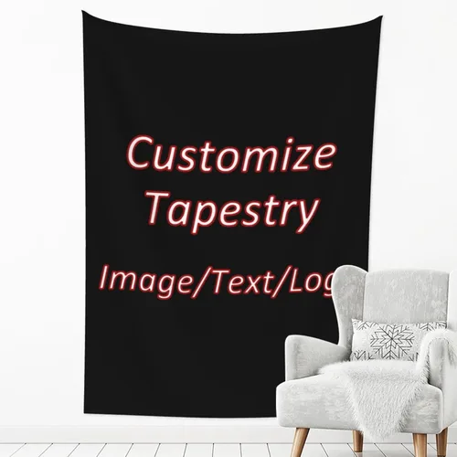 Vista 10 de RMWD Studio 24x42in Custom Tapestry for Wall Bedroom Living Room, Custom Backdrop Personalized With Photo Image Text, Banners And Signs Customize