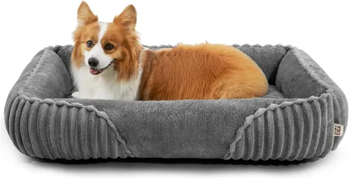 Vista 12 de EHEYCIGA Linda cama para perro de tamaño mediano, cama para mascotas de 30 Crema