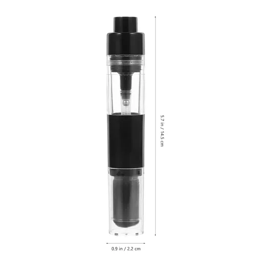 Vista 6 de Beaupretty Cepillo retráctil para rubor con botella recargable, cepillo de base de viaje para cosméticos en polvo