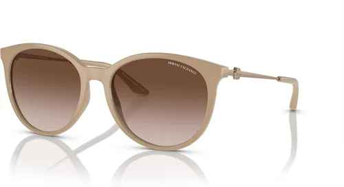 Vista 2 de Armani Exchange Woman Sunglasses Shiny Black Frame, Dark Grey Lenses, 55MM