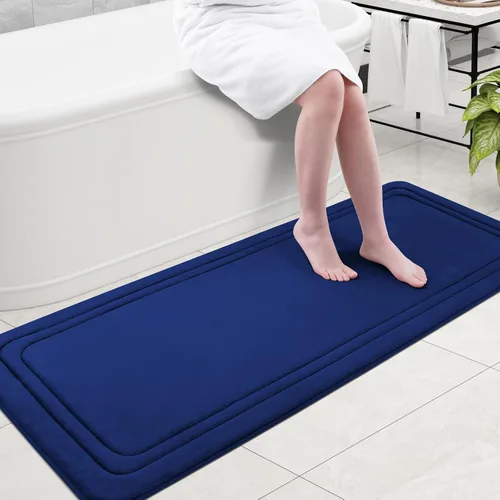Vista 38 de Grandaily Alfombra de Baño de Espuma Viscoelástica 24x16, Ultra Suave, Antideslizante y Absorbente, Alfombras de Baño Lavables a Máquina y Secables