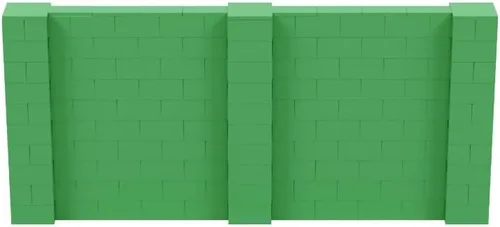 Vista 201 de EverBlock Kit de pared de 5 x 4 pies Bloques de construcción modulares Sistema de pared para edificios, pantallas y estructuras Divisor
