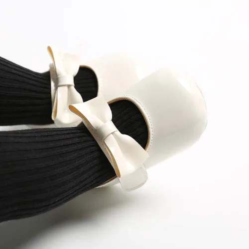 Vista 6 de Mocasines para bebé de princesa brillante Mary Jane vestidos, zapatos de primera calidad, ligeros, suela suave, zapatos para cuna, zapatos para niños