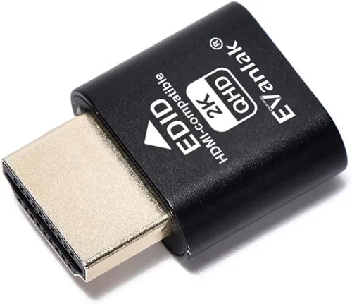 Vista 10 de EVanlak 4K 120Hz HDMI 2.1 Dummy Plug edid Headless - Emulador de pantalla virtual de alta resolución para PC, auriculares VR minería