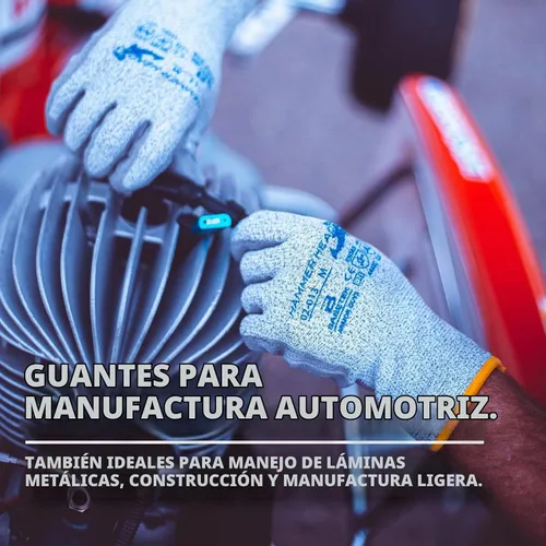 Vista 4 de Armor Guys 02-013 Hammer Head 3 Guantes de trabajo, ANSI A3, grandes, 3 3 pares (Large)
