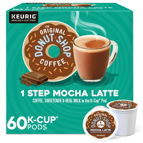 Vista 30 de The Original Donut Shop - Cápsulas de Caramel Latte para Single-Serve Keurig K-Cup, café saborizado, 20
