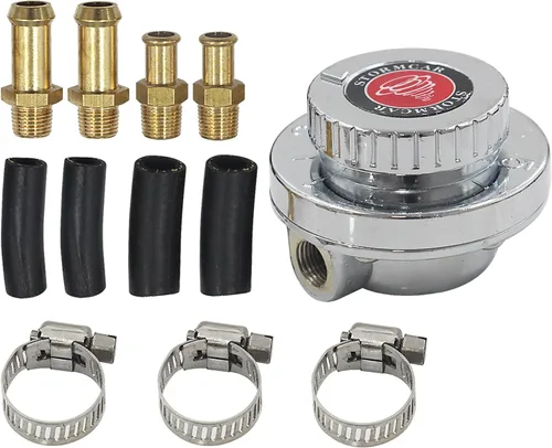 Vista 7 de Kit de Bomba de Combustible de Carburador Ajustable Manual de 1-5 PSI Regulador de Presión de Combustible